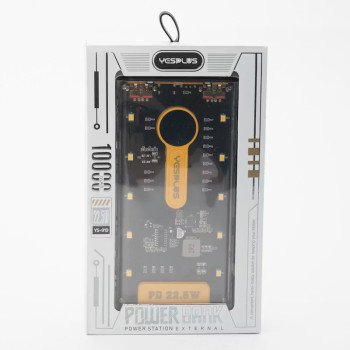 YESPLUS YS-919 PowerBank LED Lightning PD 22.5W Γρήγορης Φόρτισης 10000mAh - Χρώμα: Κίτρινο