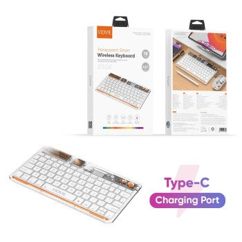 VIDVIE KB05 Έξυπνο Ασύρματο Πληκτρολόγιο / Smart Wireless Keyboard - Χρώμα: Μπλε
