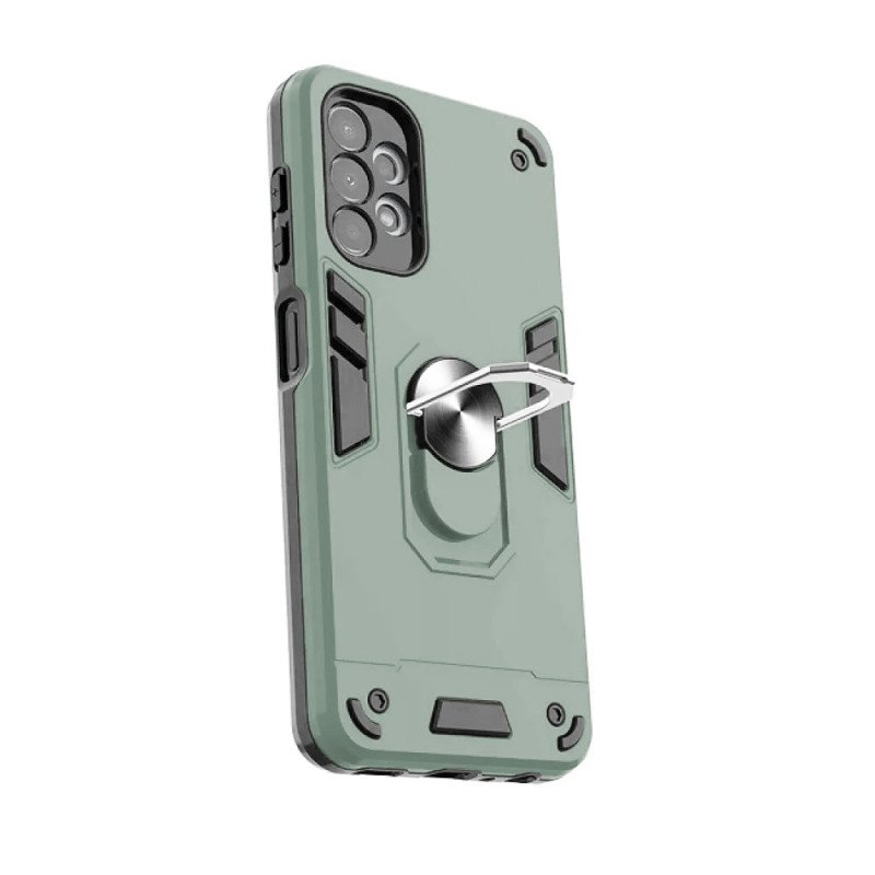 Σκληρή Θήκη Πλάτης Armor με Βάση Στήριξης για Samsung Galaxy A13 4G - Χρώμα: Πράσινο