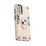 Σκληρή Θήκη Πλάτης Armor με Βάση Στήριξης για Samsung Galaxy A13 4G - Χρώμα: Χρυσό