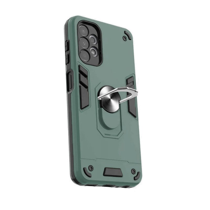 Σκληρή Θήκη Πλάτης Armor με Βάση Στήριξης για i Phone 14 - Χρώμα: Πράσινο