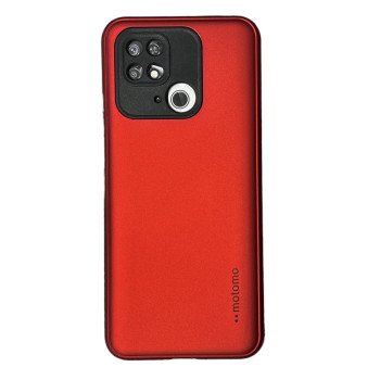 Σκληρή Θήκη Πλάτης Motomo για Xiaomi Redmi 10C - Χρώμα: Κόκκινο