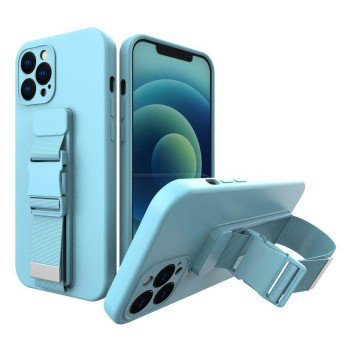 Θήκη Hurtel Rope Back Cover Σιλικόνης για i Phone 11 - Χρώμα: Γαλάζιο