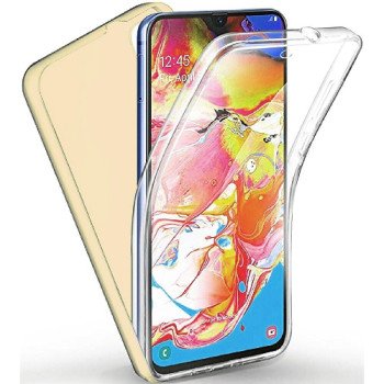 Πλήρης κάλυψη 360° εμπρός & πίσω για Xiaomi Redmi Note 8 - Χρώμα: Κρέμ