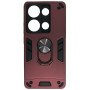 Σκληρή Θήκη Πλάτης Armor με Βάση Στήριξης για Xiaomi Redmi Note 13 5G - Χρώμα: Μπορντό