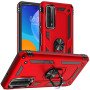 Σκληρή Θήκη Πλάτης Armor με Βάση Στήριξης για Huawei P40 - Χρώμα: Κόκκινο