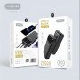 YESPLUS YS-926 LCD Display Quick Charge 22.5W Power Bank 20000mAh με 2x Θύρες USB-C & 1x Θύρα USB-A με Ενσωματωμένα Καλώδια - Χρώμα: Μαύρο