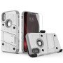 Σκληρή Θήκη Πλάτης Armor με Βάση Στήριξης (S1) για Samsung Galaxy J3 2017 - Χρώμα: Ασημί