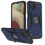 Σκληρή Θήκη Πλάτης Armor με Βάση Στήριξης για Samsung Galaxy A12 - Χρώμα: Σκούρο Μπλέ