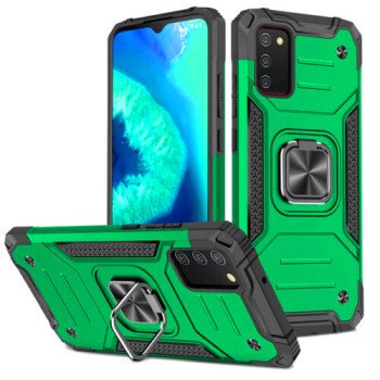 Σκληρή Θήκη Πλάτης Armor New με Βάση Στήριξης για Samsung Galaxy A23 5G - Χρώμα: Πράσινο