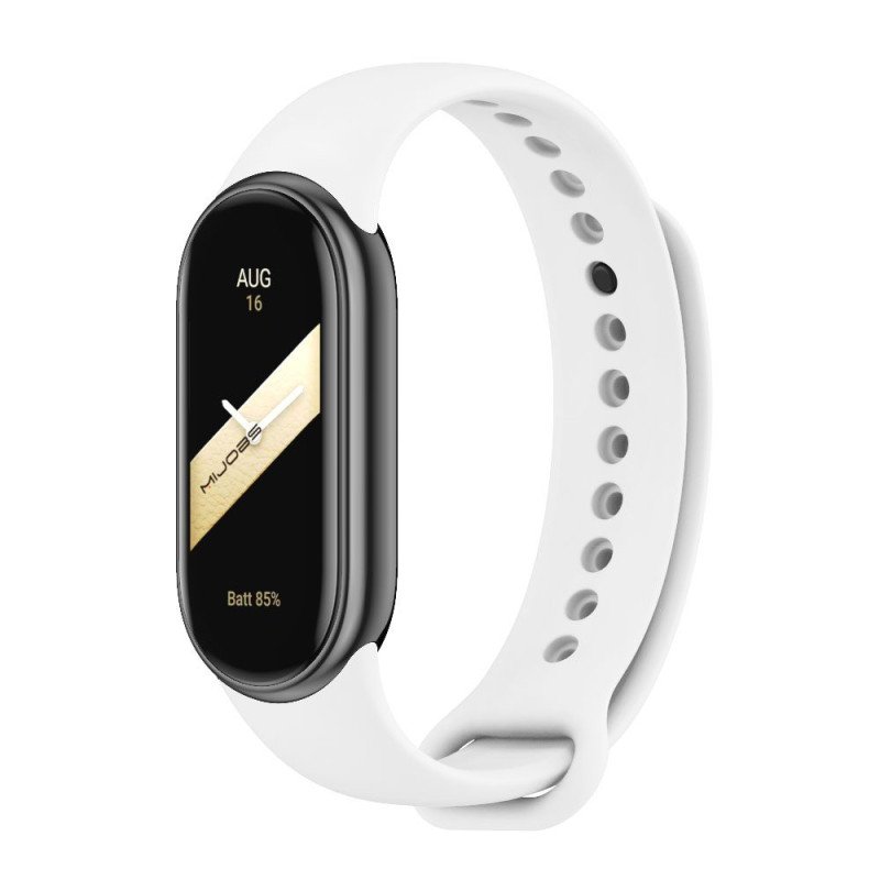 Λουράκι Σιλικόνης για Xiaomi Mi Band 8 - Χρώμα: Λευκό