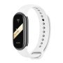 Λουράκι Σιλικόνης για Xiaomi Mi Band 8 - Χρώμα: Λευκό