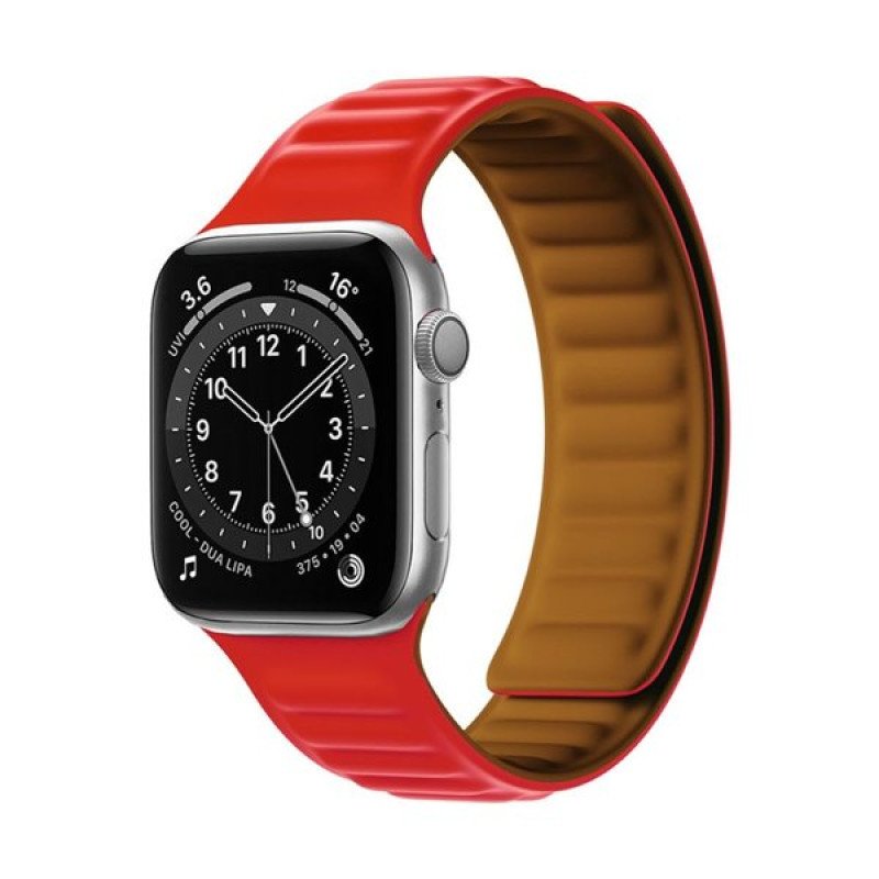 Μαγνητικό Λουράκι Σιλικόνης Wearables για SmartWatches 22mm Universal - Χρώμα: Κόκκινο Μαγνητικό Λουράκι Σιλικόνης Wearables για SmartWatches 22mm Universal - Χρώμα: Κόκκινο