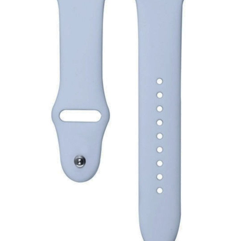 Smoothband Λουράκι Σιλικόνης με Pin για Apple Watch 42 / 44mm - Χρώμα: Baby Blue Smoothband Λουράκι Σιλικόνης με Pin για Apple Watch 42 / 44mm - Χρώμα: Baby Blue
