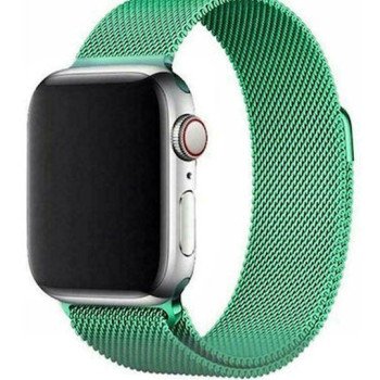 Λουράκι Ανοξείδωτο Ατσάλι για Apple Watch 38 / 40 / 41mm - Χρώμα: Τιρκουάζ