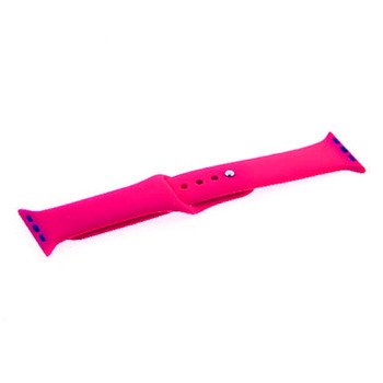 Smoothband Λουράκι Σιλικόνης με Pin για Apple Watch 38 / 40mm - Χρώμα: Φούξια