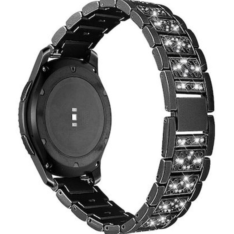 Μεταλλικό Λουράκι Strass Pattern για Apple Watch 42 / 44 / 45mm - Χρώμα: Μαύρο Μεταλλικό Λουράκι Strass Pattern για Apple Watch 42 / 44 / 45mm - Χρώμα: Μαύρο