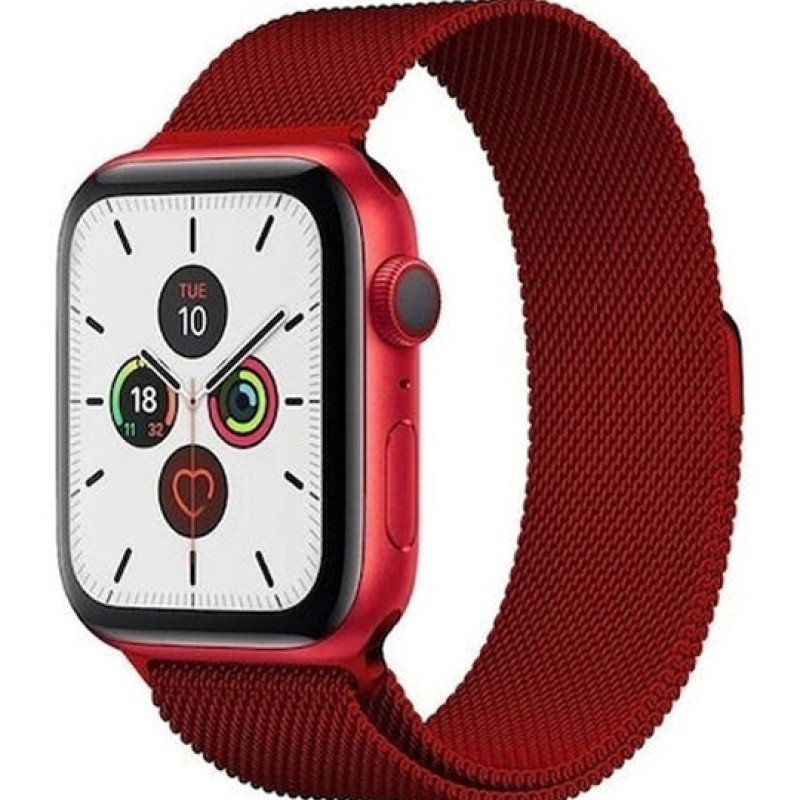 Λουράκι Ανοξείδωτο Ατσάλι για Apple Watch 42 / 44 / 45mm - Χρώμα: Κόκκινο Λουράκι Ανοξείδωτο Ατσάλι για Apple Watch 42 / 44 / 45mm - Χρώμα: Κόκκινο