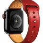 Λουράκι Δερματίνης με Pin για Apple Watch 38 / 40 / 41mm - Χρώμα: Κόκκινο