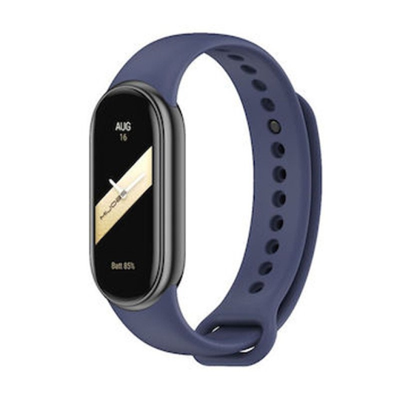 Λουράκι Σιλικόνης για Xiaomi Mi Band 8 - Χρώμα: Σκούρο Μπλε