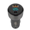 VIDVIE CC521C Φορτιστής Αυτοκινήτου με 27W Θύρα USB-A & 45W Θύρα USB Type-C Χωρίς Καλώδιο - Χρώμα: Μαύρο