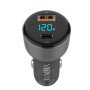 VIDVIE CC521C Φορτιστής Αυτοκινήτου με 27W Θύρα USB-A & 45W Θύρα USB Type-C Χωρίς Καλώδιο - Χρώμα: Μαύρο