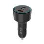 VIDVIE CC538 Φορτιστής Αυτοκινήτου με 60W Θύρα USB-A & 100W 2x Θύρες USB Type-C με 100W Καλώδιο Type-Cσε Type C - Χρώμα: Μαύρο