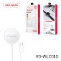 VEN-DENS VD-WLC010 Μαγνητικός Ασύρματος Φορτιστής με Καλώδιο USB-C για Apple Watch 3W - Χρώμα: Λευκό