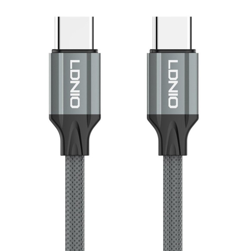 LDNIO LC441C 100W Καλώδιο Μεταφοράς Δεδομένων & Γρήγορης Φόρτισης με Θύρα Type-C σε Type-C 1m - Χρώμα: Μαύρο