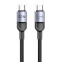 NINE 60W Starlink Καλώδιο Φόρτισης & Μεταφοράς Δεδομένων Type-C σε Type-C - Χρώμα: Μαύρο