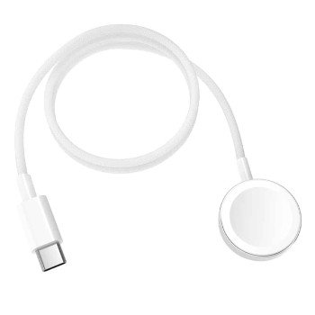 VDENMENV DW01T Ασύρματος Φορτιστής με Καλώδιο Type-C για Apple Watch Ρολόι – Χρώμα: Λευκό