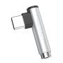 VDENMENV DU03 Μετατροπέας Type-C Male σε Audio Jack 3.5mm Female - Χρώμα: Ασημί
