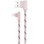 Καλώδιο Φόρτισης Awei CL-92 2m Lightning L Type Fast Charging Data Cable - Χρώμα: Χρυσό Ροζ