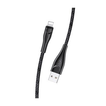 USAMS US-SJ397 U41 Καλώδιο Φόρτισης 3m Lightning Braided Data Charging Cable - Χρώμα: Μαύρο USAMS US-SJ397 U41 Καλώδιο Φόρτισης 3m Lightning Braided Data Charging Cable - Χρώμα: Μαύρο