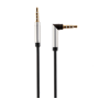 Earldom ET-AUX01 Καλώδιο Audio Jack 3.5 AUX - Χρώμα: Ασημί - Μαύρο