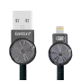 Earldom EC-088I Καλώδιο Γρήγορης Φόρτισης Lightning 3Α 1M - Χρώμα: Μαύρο