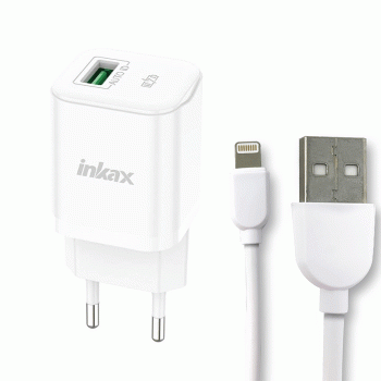 Inkax HC-01-Lightning Καλώδιο Φόρτισης 1M - Χρώμα: Λευκό Inkax HC-01-Lightning Καλώδιο Φόρτισης 1M - Χρώμα: Λευκό