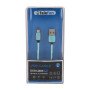 Telefun Καλώδιο USB σε Micro USB Γρήγορης Φόρτισης 1m CAB01-V8-BP - Χρώμα: Γαλάζιο