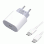 PZX P43 Super Fast Charging Φορτιστής SmartPhone με Καλώδιο Type-C σε Type-C & 1 Θύρα Type-C 20W - Χρώμα: Λευκό
