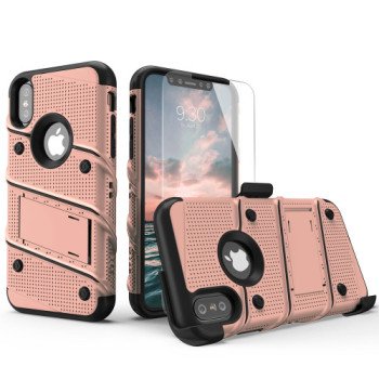 Σκληρή Θήκη Πλάτης Armor με Βάση Στήριξης (S1) για Samsung Galaxy J3 2017 - Χρώμα: Ρόζ Χρυσό