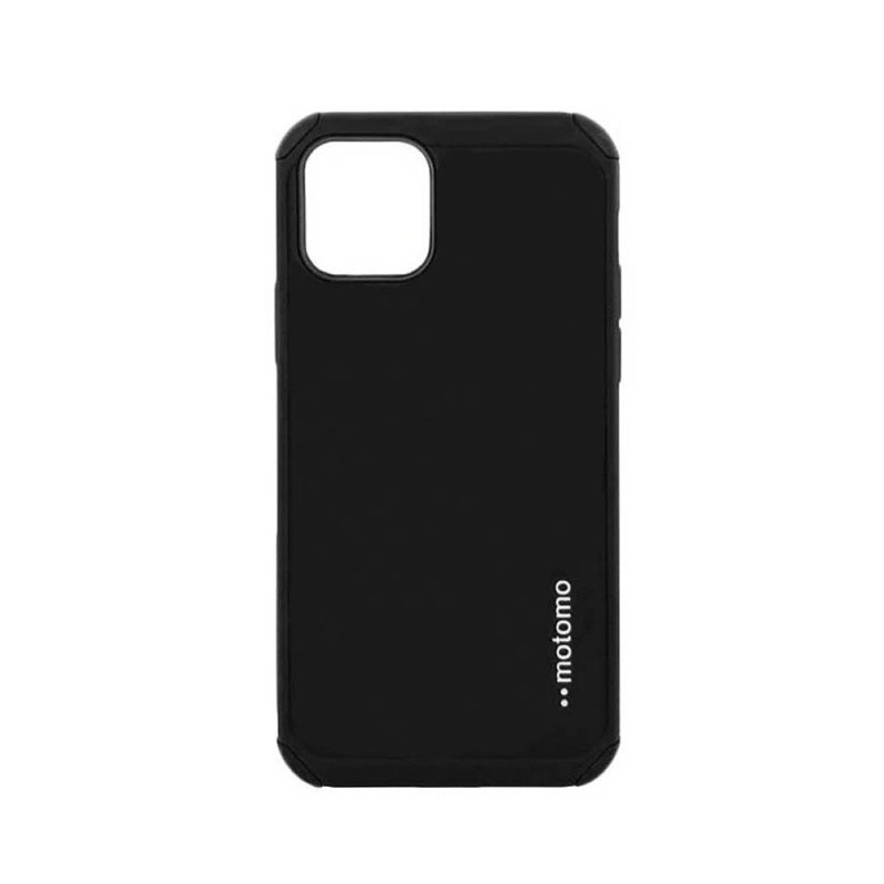 Σκληρή Θήκη Πλάτης Motomo για Apple i Phone 12 / 12 Pro - Χρώμα: Μαύρο