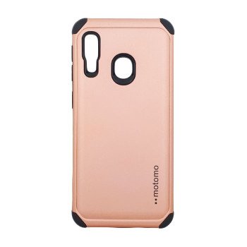 Σκληρή Θήκη Πλάτης Motomo για Samsung A202F Galaxy A20e - Χρώμα: Ρόζ Χρυσό