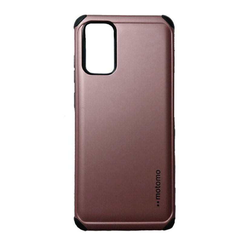 Σκληρή Θήκη Πλάτης Motomo για Samsung A415F Galaxy A41 - Χρώμα: Ρόζ Χρυσό