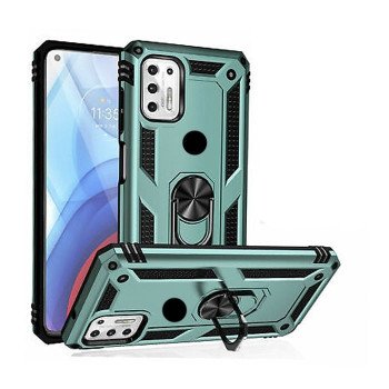 Σκληρή Θήκη Πλάτης Motomo με Δαχτυλίδι για Apple i Phone 11 - Χρώμα: Σκούρο Πράσινο
