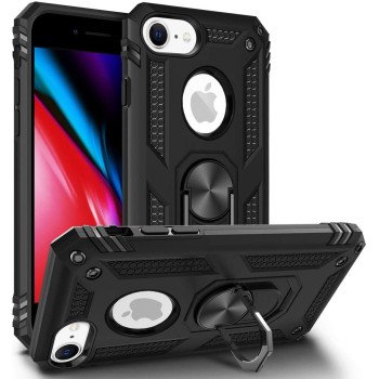 Σκληρή Θήκη Πλάτης Motomo με Δαχτυλίδι για Apple i Phone 11 Pro Max - Χρώμα: Μαύρο
