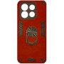 Σκληρή Θήκη Πλάτης Armor με Βάση Στήριξης για Xiaomi Redmi Note 13 5G - Χρώμα: Κόκκινο