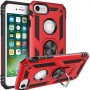 Σκληρή Θήκη Πλάτης Armor με Βάση Στήριξης για i Phone 7/8/SE 2020 - Χρώμα: Κόκκινο