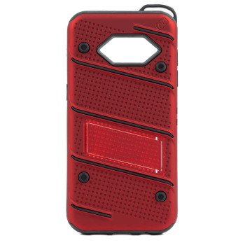 Σκληρή Θήκη Πλάτης Armor με Βάση Στήριξης (S1) για Samsung Galaxy S7 Edge - Χρώμα: Κόκκινο