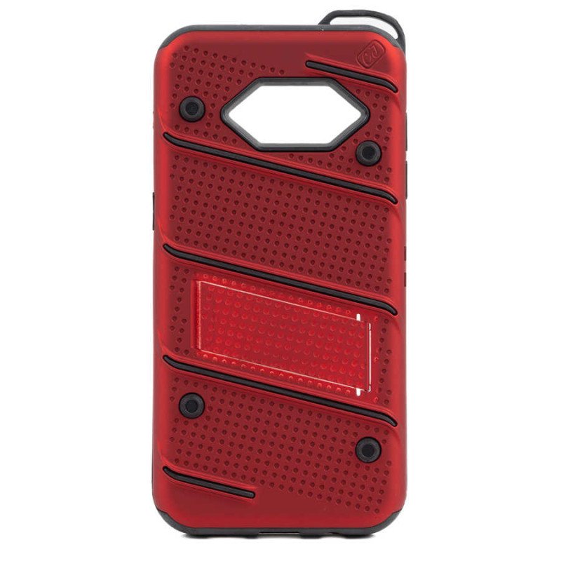 Σκληρή Θήκη Πλάτης Armor με Βάση Στήριξης (S1) για Samsung Galaxy S7 Edge - Χρώμα: Κόκκινο