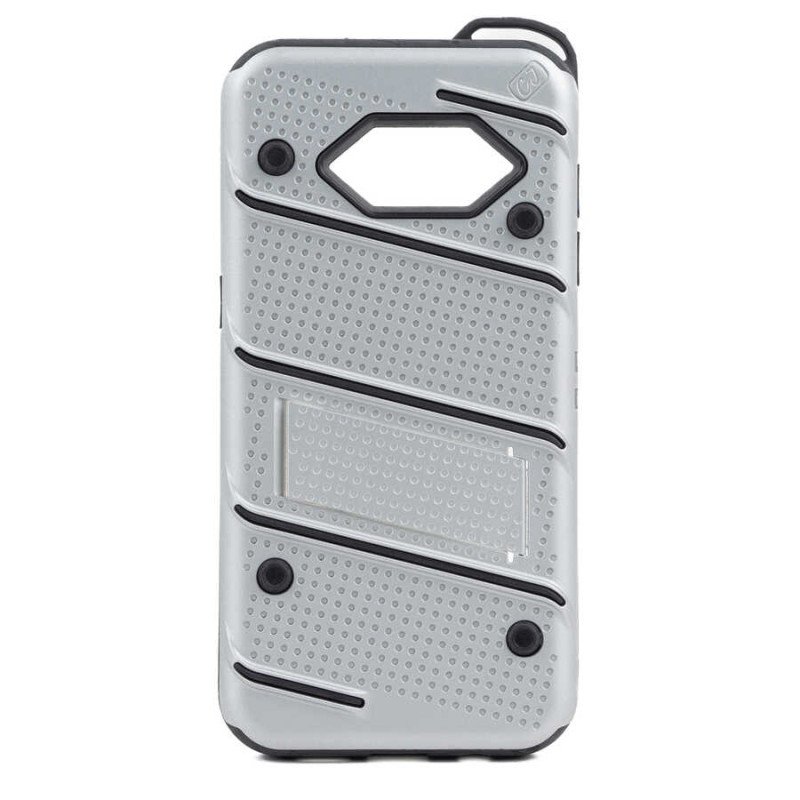 Σκληρή Θήκη Πλάτης Armor με Βάση Στήριξης (S1) για Samsung Galaxy S8 Plus - Χρώμα: Ασημί